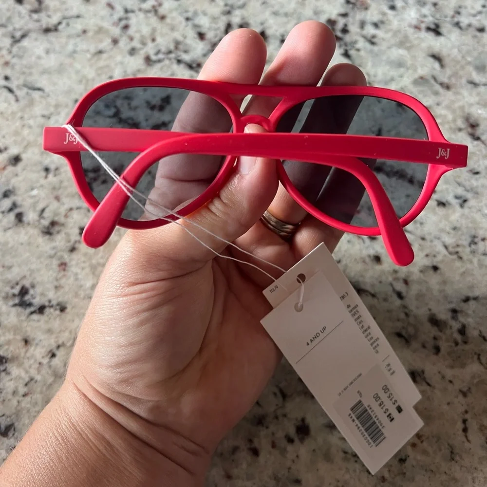 New - Janie and Jack Kids Pink Aviator Sunglasses
